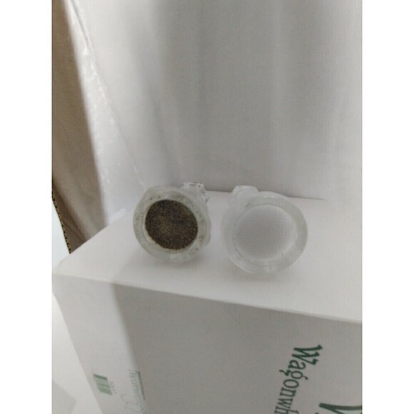 Lenox Crystal Glass‎ Lighthouse shaped 4inches Tall Salt and Pepper Shakers Set - Picture 5 of 8